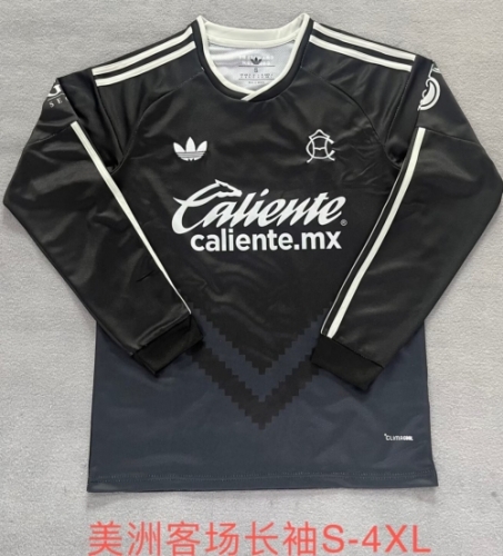 2026/27 Club América Away Black LS Thailand Soccer Jersey-2146