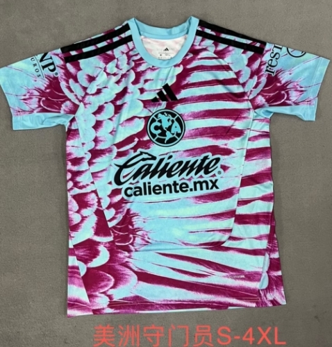 2026/27 Club América Goalkeeper Red & White Thailand Soccer Jersey AAA-2146