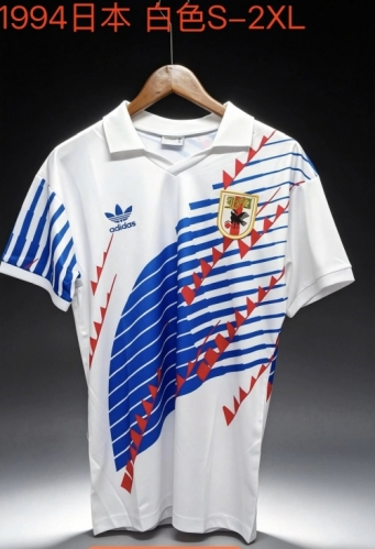 1994 Retro Version Japan White Thailand Soccer Jersey AAA-709