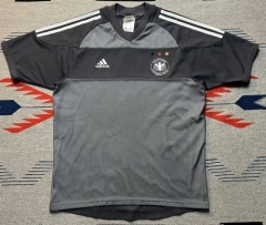 2002 Retro Version Germany Away Gray Thailand Soccer Jersey AAA-1041