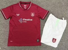 Kids 2026/27 Burnley Home Red Kids/Youth Soccer Uniform-1040