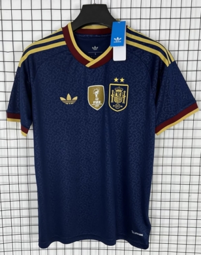 2 Star With Patch 2026/27 Spain Royal Blue Thailand Soccer Jersey AAA-510