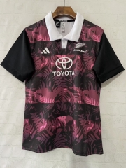2026 New Zealand Black & Red Thailand Rugby Shirts-805