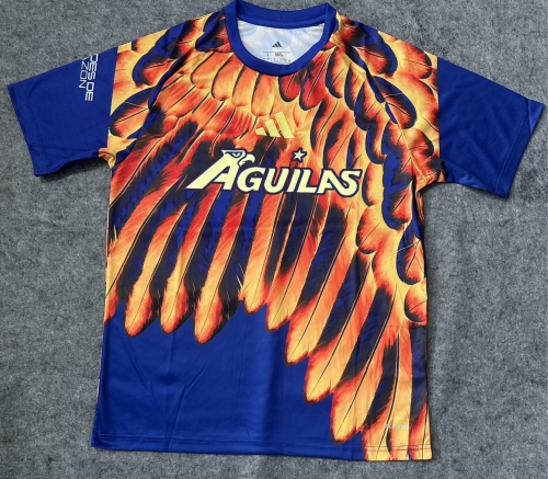2026/27 Club América Yellow & Blue Thailand Soccer Pre-Game Jersey AAA-47
