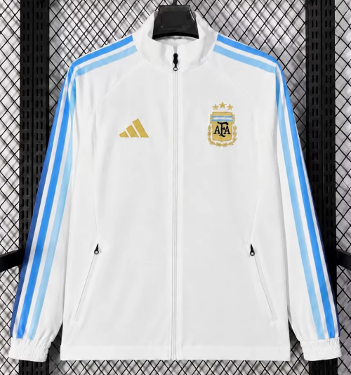 2026/27 Argentina White Windbreaker Hoodies Top-47