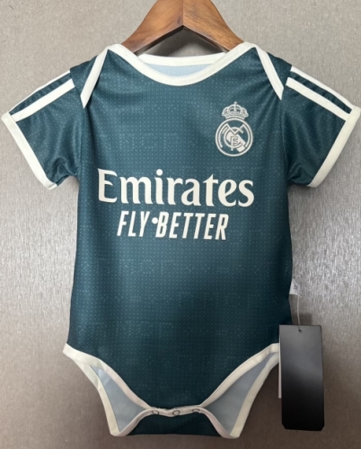 (Size 9/12) 2026/27 Real Madrid Away Green Baby Soccer Uniform-308