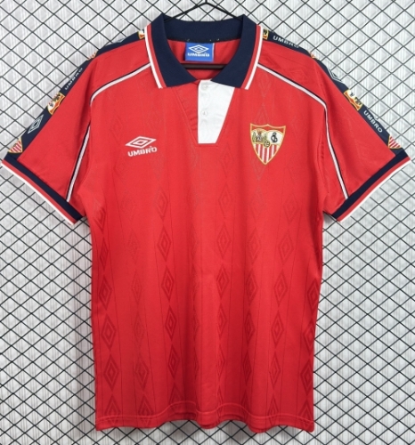 98/01 Retro Version Sevilla FC Away Red Thailand Soccer Jersey AAA-503