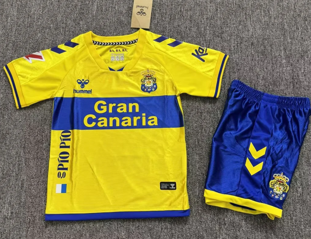 Kids 2026/27 UD Las Palmas Home Yellow Kids/Youth Soccer Uniform-JY