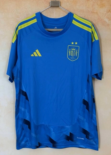 2 Star 2026/27 Spain Goalkeeper Blue Thailand Soccer Jersey AAA-23