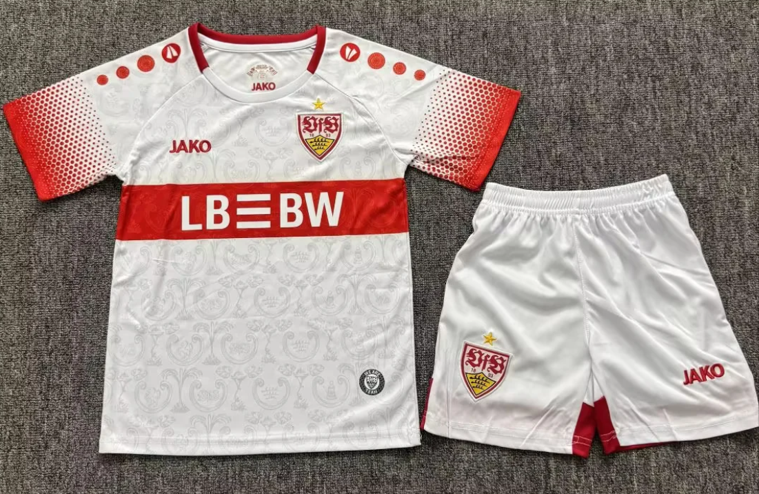 Kids 2026/27 VfB Stuttgart Home White Kids/Youth Soccer Jersey AAA-JY