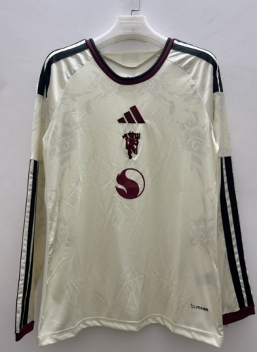 2026/27 Manchester United 2nd Away Yellow Thailand LS Soccer Jeesey AAA-410