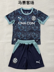 2026/27 Olympique Marseille Away Gray Blue Soccer Uniform-208