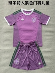 Kids 2026/27 Celtic Goalkeeper Purple Kids/Youth Soccer Uniform-208