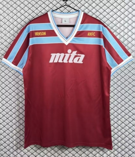 85/87 Retro Version Aston Villa Home Red Thailand Soccer Jersey AAA-503