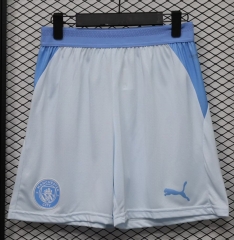 Player Version 2026/27 Manchester City Home White Thailand Soccer Shorts-888