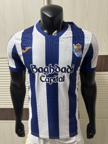 Player Version 2026/27 Real Sociedad Home Blue & White Thailand Soccer Jersey AAA-308