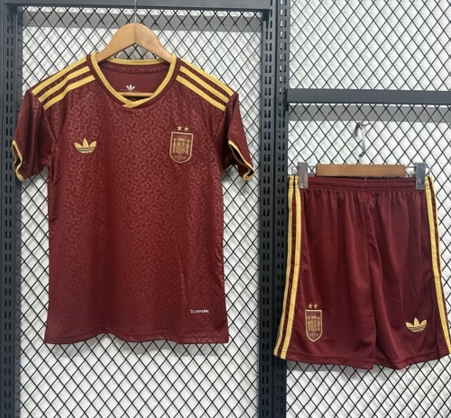 2 Star Kids 2026/27 Spain 2nd Away Red Kids/Youth Soccer Uniform-123/530