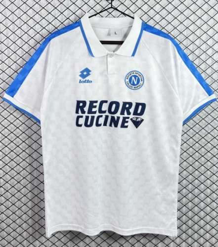 95/96 Retro Version Napoli Away White Thailand Soccer Jersey AAA-503
