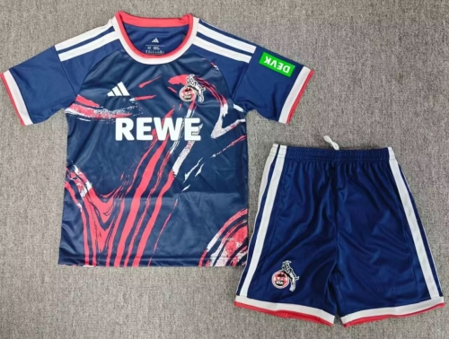Kids 2026/27 FC Köln Away Royal Blue Kids/Youth Soccer Uniform-BL
