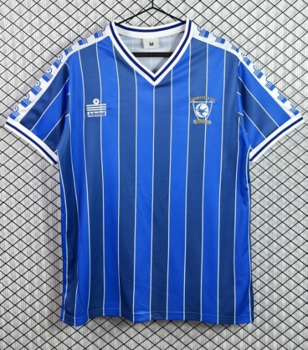 85/87 Retro Version Cardiff City FC Home Blue Thailand Soccer Jersey AAA-503