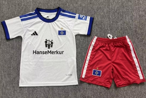 Kids 2026/27 Hamburger SV Home White Kids/Youth Soccer Uniform-JY