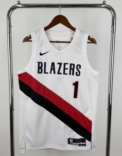 2026 Season NBA Portland Trail Blazers White #1 Jersey-311