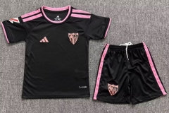 Kids 2026/27 Sevilla FC 2nd Away Black Kids/Youth Soccer Uniform-JY