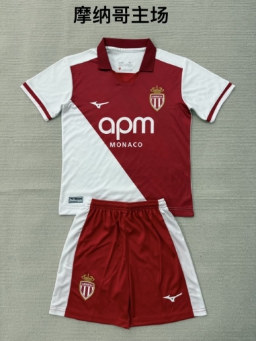 2026/27 Monaco Home Red & White Soccer Uniform-208