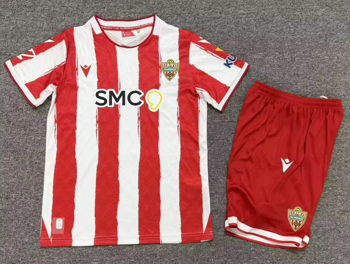 Kids 2026/27 UD Almería Home Red & White Kids/Youth Soccer Uniform-40