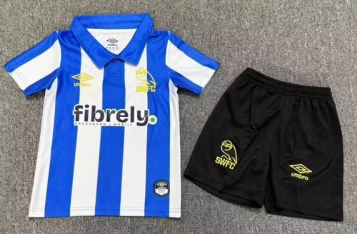 Kids 2026/27 Sheffield Home Blue & White Kids/Youth Soccer Uniform-1040