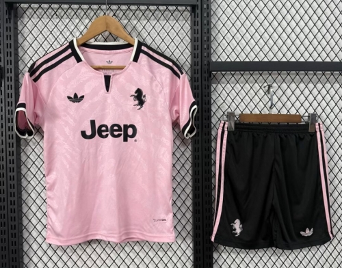 Kids 2026/27 Juventus FC Away Pink Kids/Youth Soccer Uniform-A/530