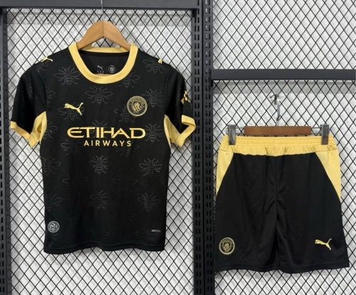 Kids 2026/27 Manchester City Away Black Kids/Youth Soccer Uniform-A/530