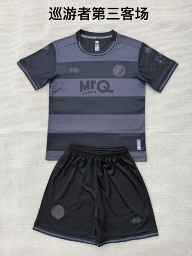 Kids 2026/27 Queens Park Rangers 3nd Away Black & Purple Kids/Youth Soccer Uniform-208