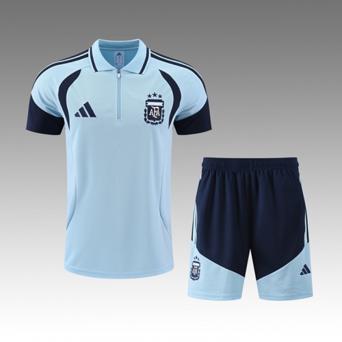 2026/27 Argentina Sky Blue Shorts-Sleeve Thailand Soccer Uniform-418