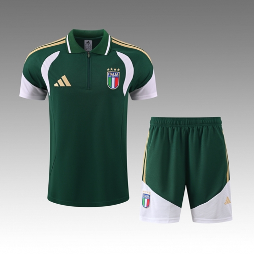 2026/27 Italy Green Shorts-Sleeve Thailand Soccer Uniform-418
