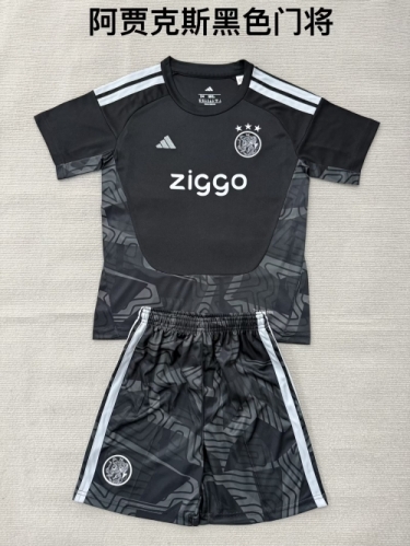 Kids 2026/27 Ajax Goalkeeper Black Kids/Youth Soccer Uniform-208