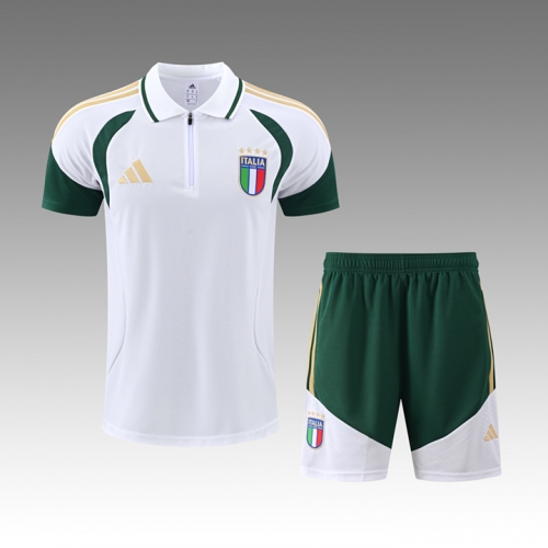 2026/27 Italy White Shorts-Sleeve Thailand Soccer Uniform-418