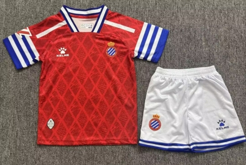 Kids 2026/27 RCD Espanyol Away Red Kids/Youth Soccer Uniform-JY