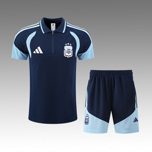 2026/27 Argentina Royal Blue Shorts-Sleeve Thailand Soccer Uniform-418