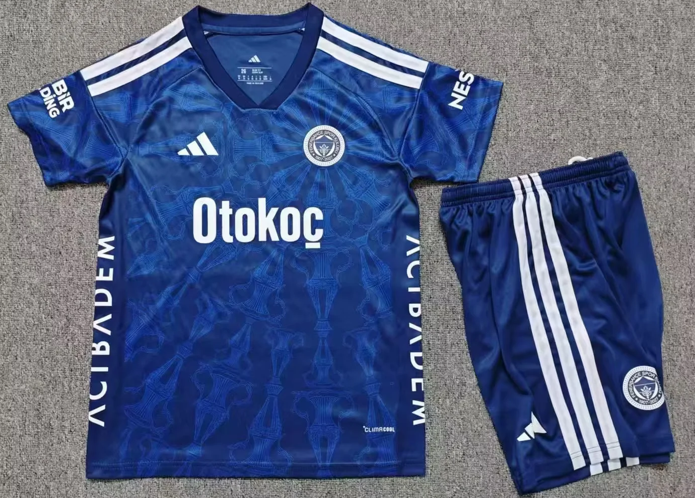Kids 2026/27 Fenerbahçe 2nd Away Royal Blue Kids/Youth Soccer Uniform-1040