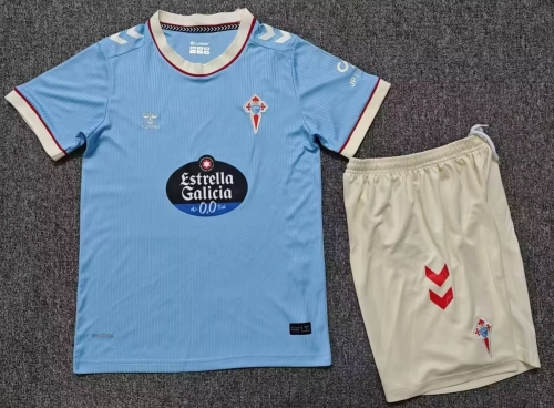 Kids 2026/27 RC Celta de Vigo Home Blue Kids/Youth Soccer Uniform-1040
