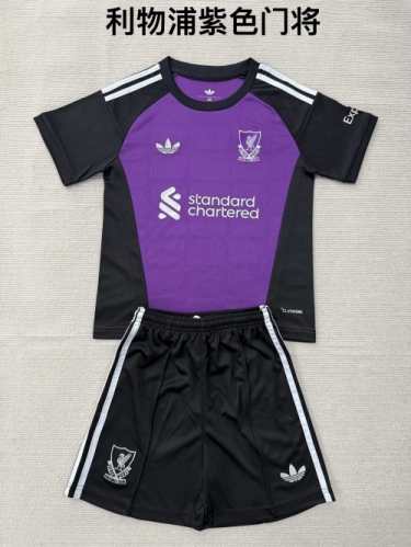 Kids 2026/27 Liverpool Goalkepeer Purple Kids/Youth Thailand Soccer Uniform-208