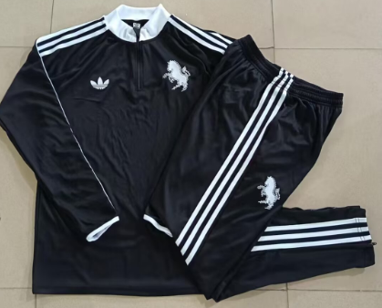 2026/27 Juventus FC Black Thailand Soccer Tracksuit Uniform-815