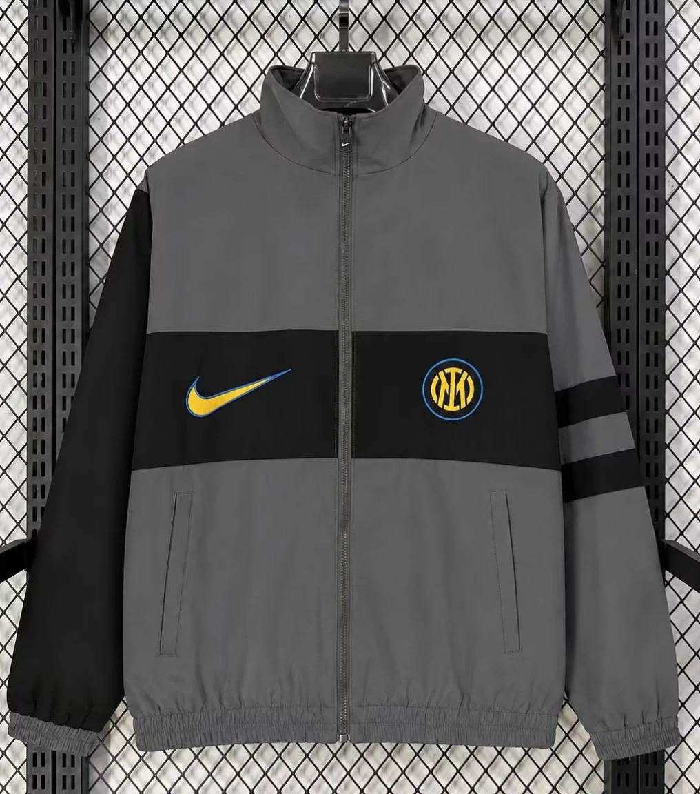 2026/27 Inter Milan Gray Windbreaker Hoodies Top-47