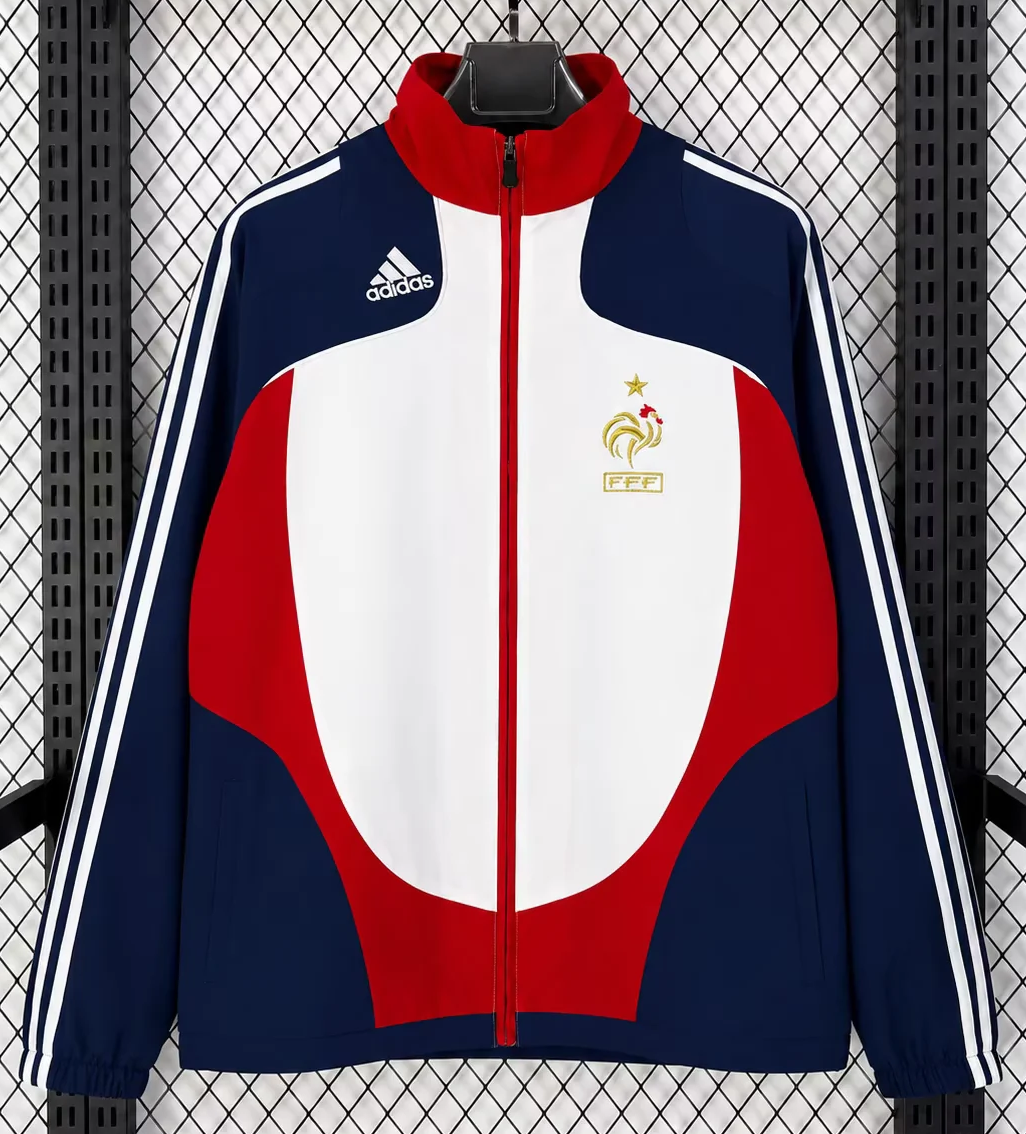 2026/27 France White Windbreaker Hoodies Top-47