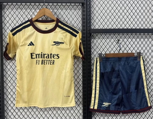 Kids 2026/27 Arsenal 2nd Away Yellow Kids/Youth Soccer Uniform-BL/530