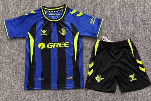 Kids 2026/27 Real Betis 2nd Away Black & Blue Kids/Youth Soccer Uniform-JY/208/62