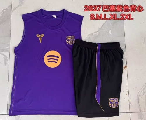 2026/27 Barcelona Purple Thailand Soccer Vest Suit-815