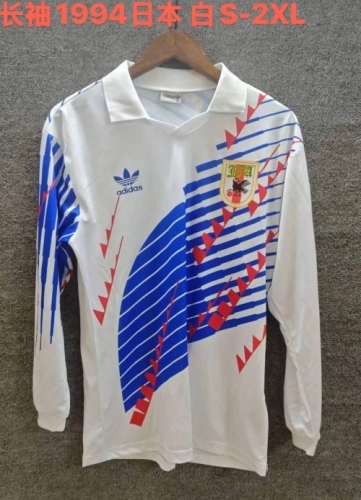 1994 Retro Version Japan Away Blue & White LS Thailand Soccer Jersey AAA-709
