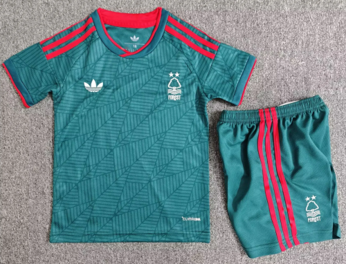 Kids 2026/27 Nottingham Forest Away Green Kids/Youth Soccer Uniform-1040
